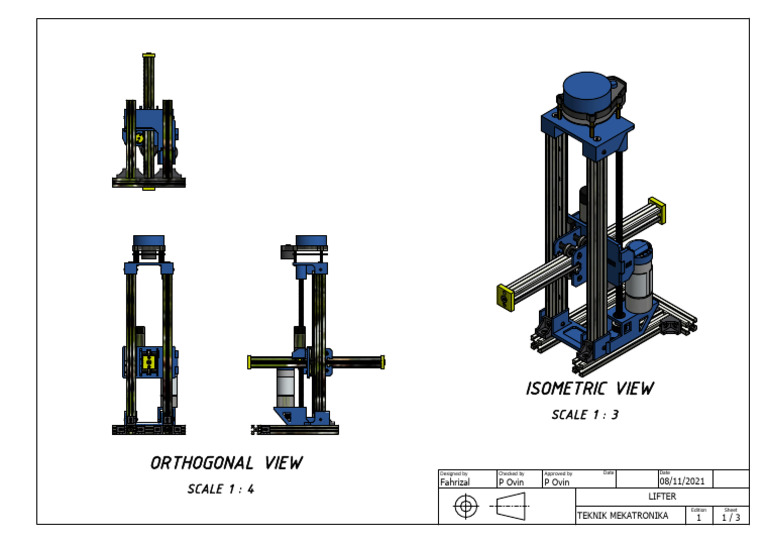 Isometric and Orthogonal View Plans | PDF