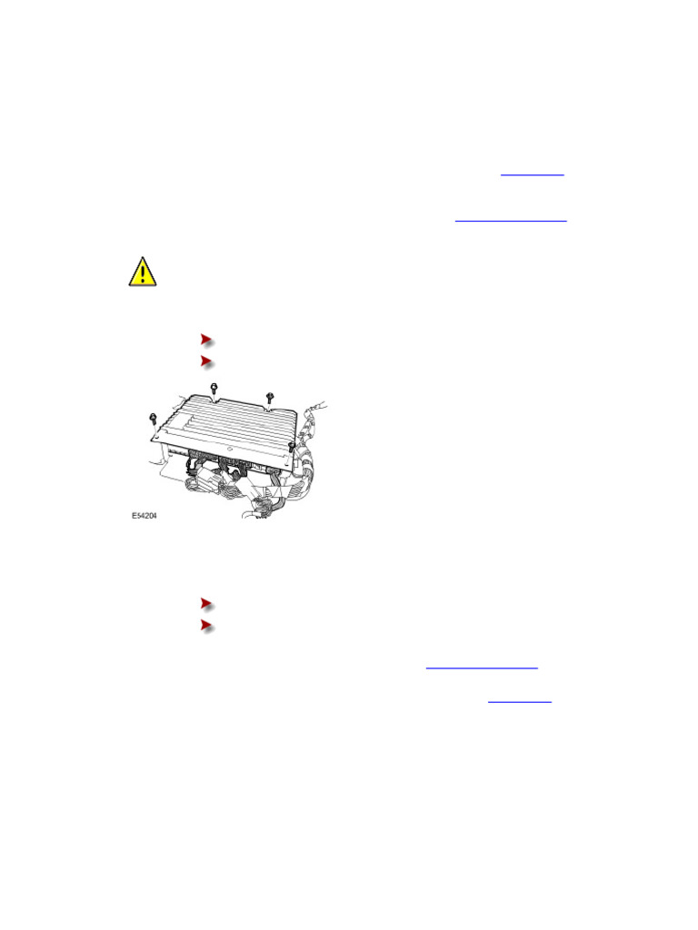 Audio Amplifier Removal and Installation Guide | PDF