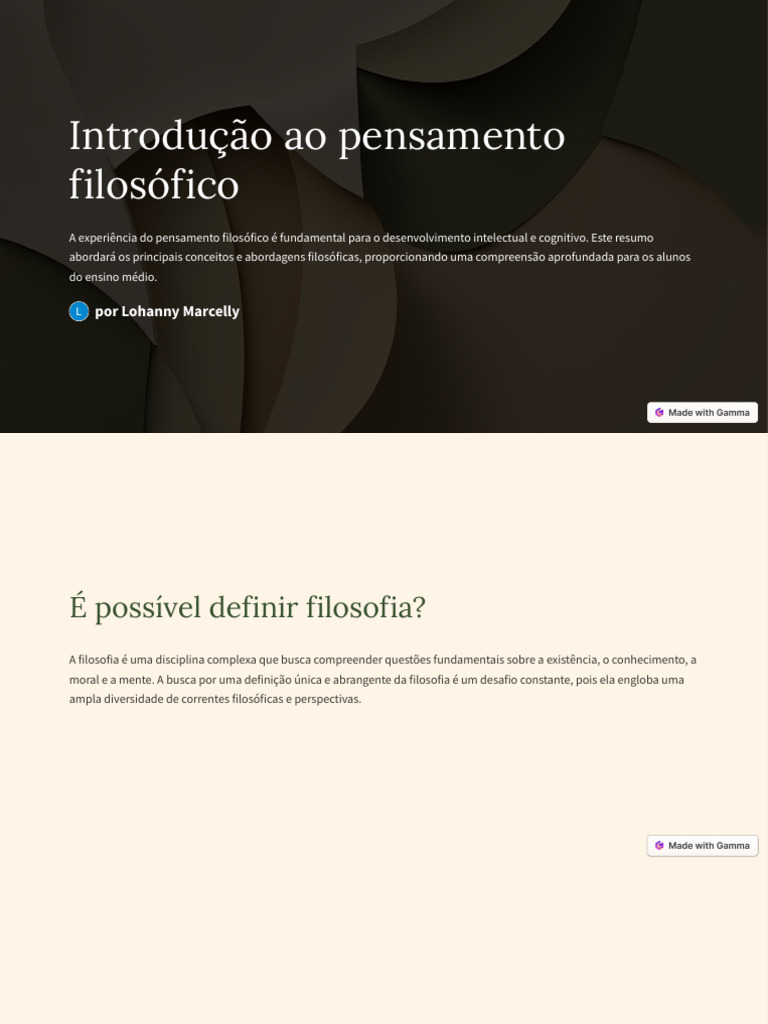 Introdução ao Pensamento Filosófico | PDF