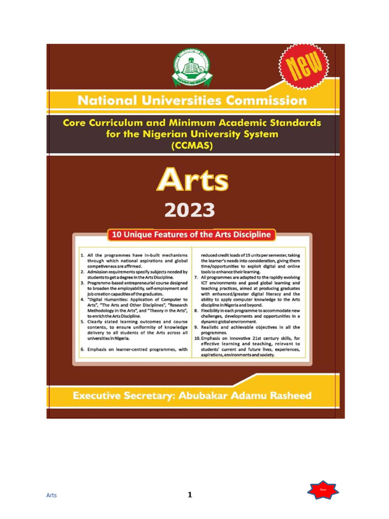 Arts Ccmas 2023 Final | PDF | Science | Curriculum