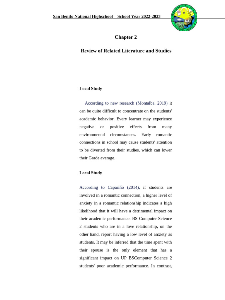 Chap 2 Thesis Pdf Adolescence Interpersonal Relationships