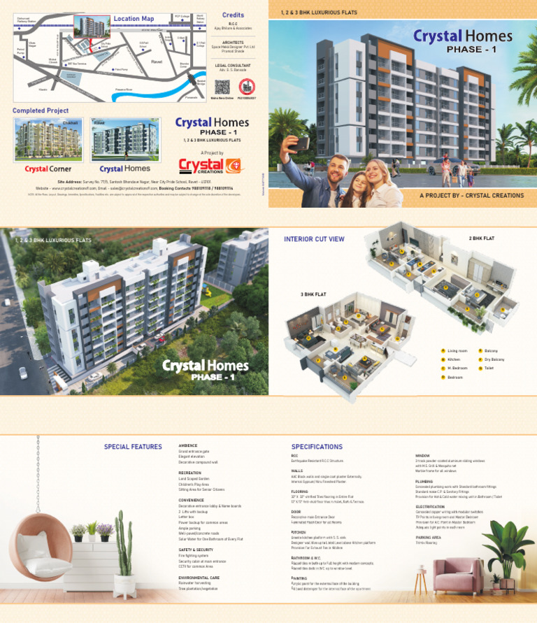 Crystal Homes Ravet: Luxurious Flats | PDF | Bathroom | Architectural ...