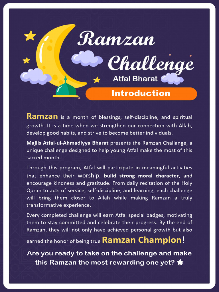 Ramzan Champion | PDF | Ramadan | Disciplines