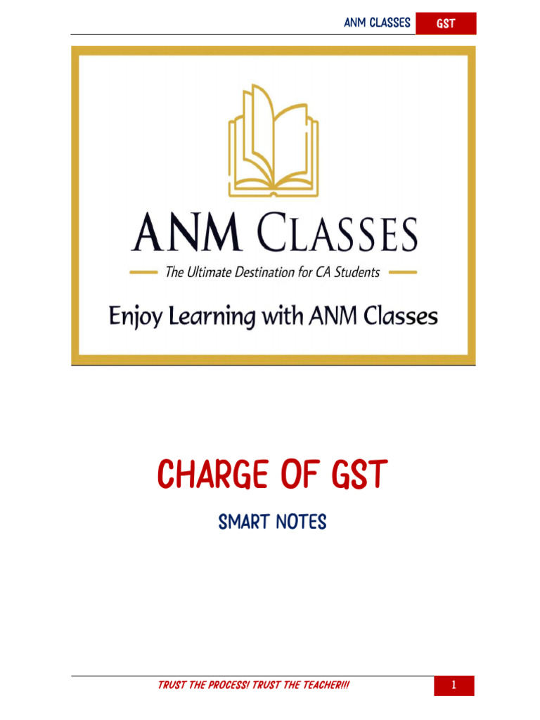 Idt Smart Notes 2 - Levy and Collection of GST | PDF | Taxes ...