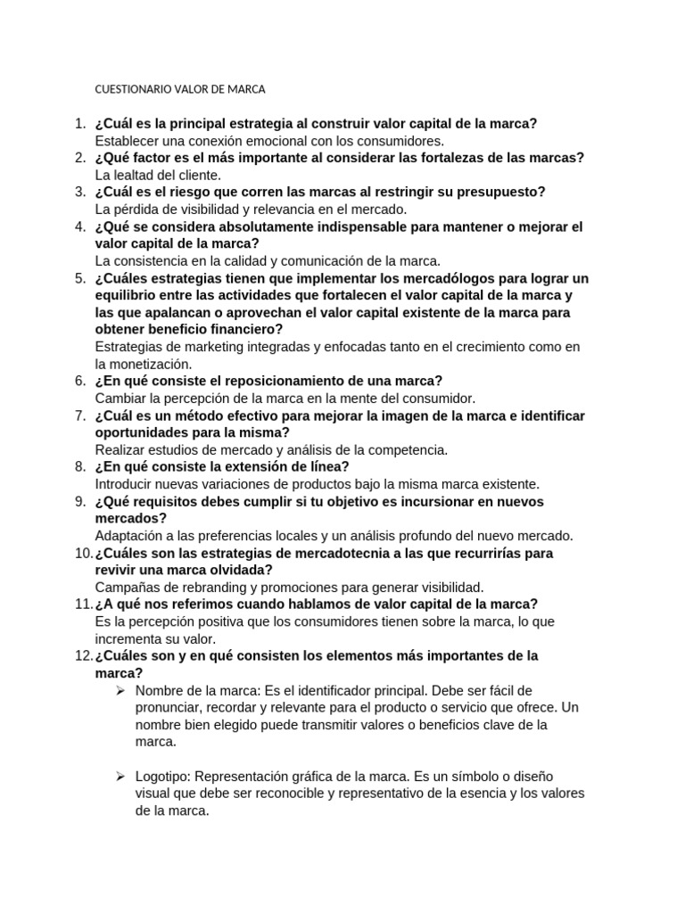 Estrategias para Construir Valor de Marca | PDF | Marca | Marketing