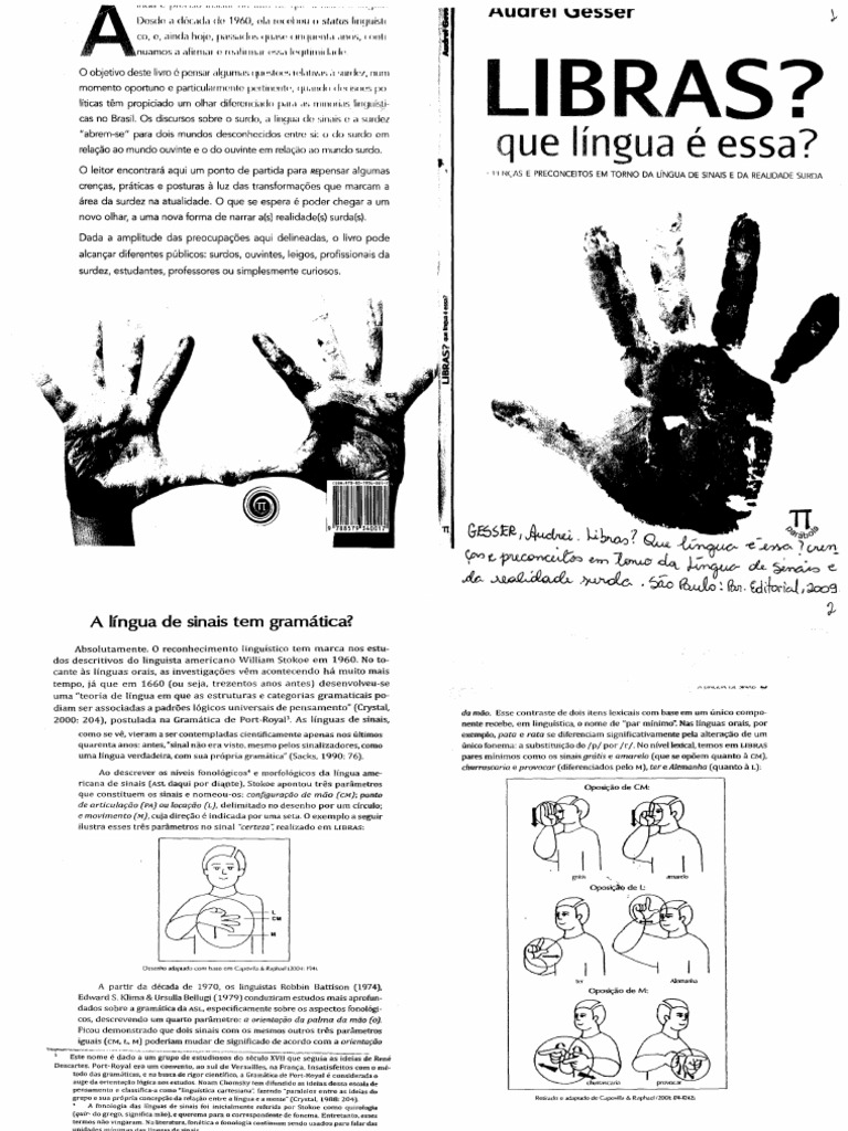 04 - A-Lingua-De-Sinais-Tem-Gramatica | PDF