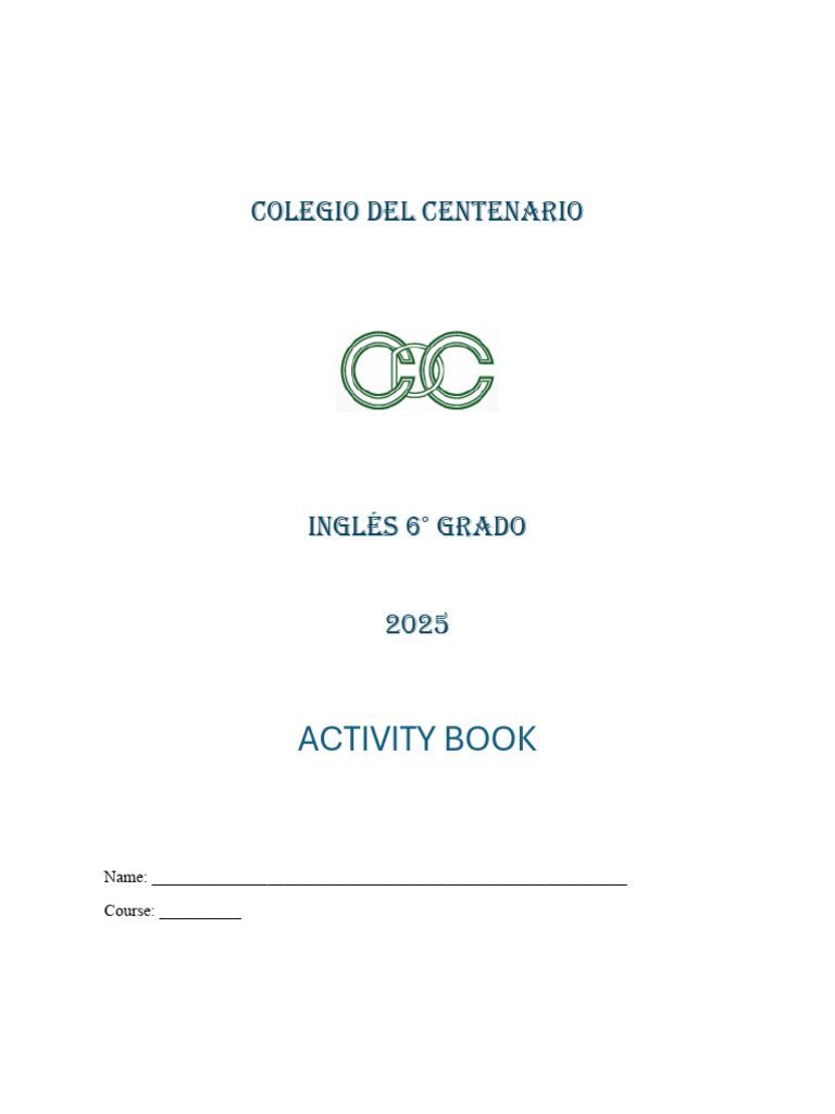 6to 2025 Activity Book | PDF