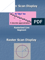 Raster Scan Display: Rasterized Line Segment