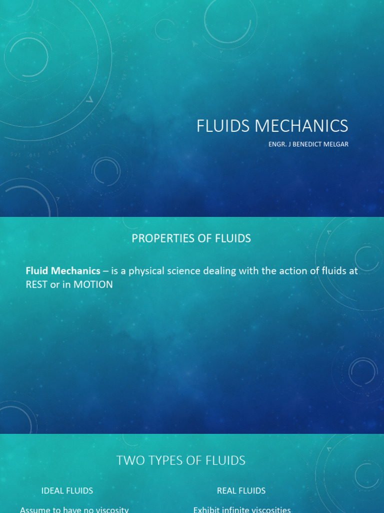 Properties of Fluids Part 1 | PDF | Fluid Mechanics | Fluid