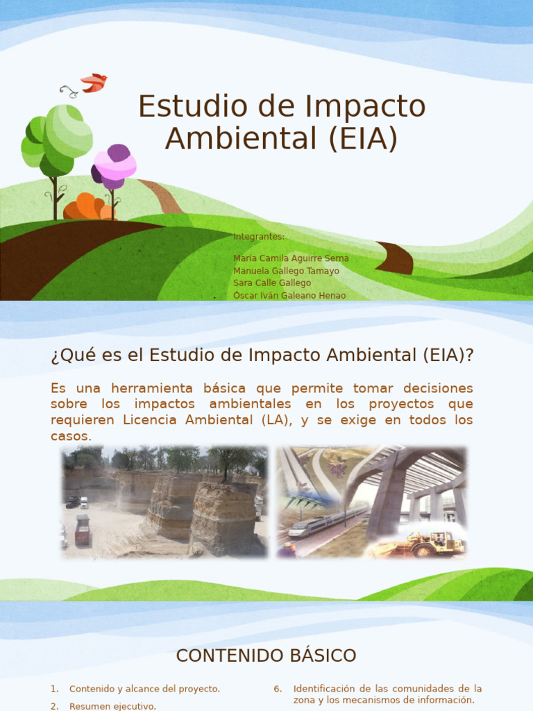 Estudio de Impacto Ambiental (EIA) | PDF | Evaluación de impacto ...
