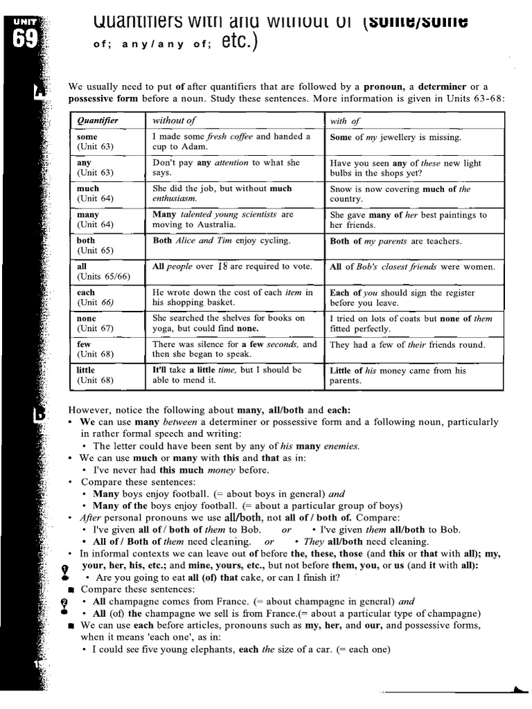 69 Quantifiers | PDF