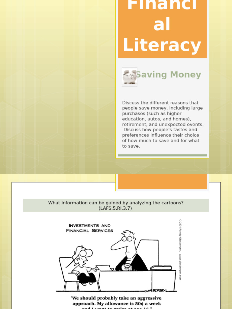 March7-Financial Literacy | PDF | Cost Of Living | Expense