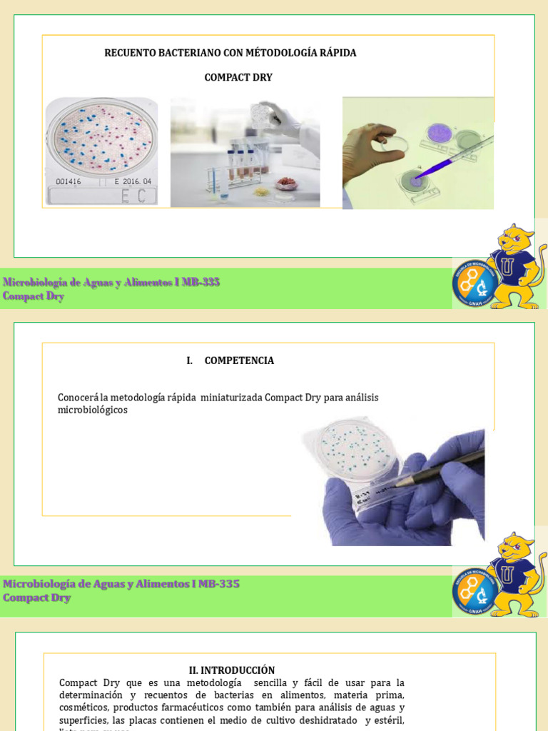 Análisis Rápido de Bacterias con Compact Dry | PDF | Las bacterias ...