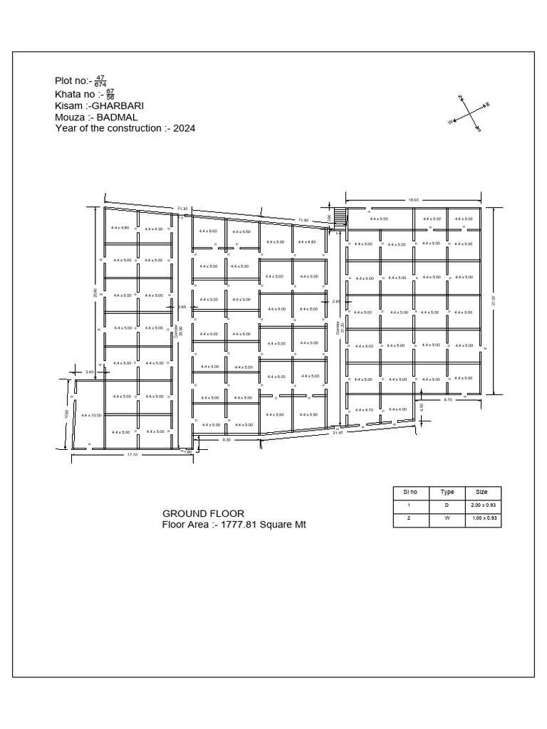 Ground Floor Layout and Specifications | PDF