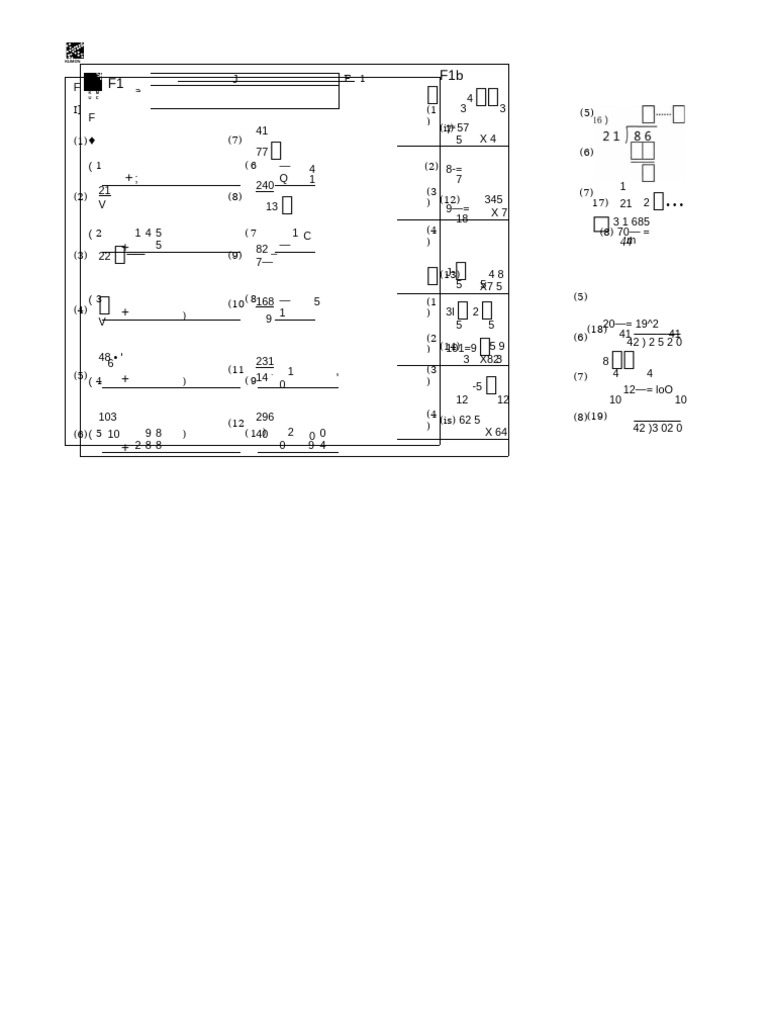 KUMON Math Worksheets Overview | PDF