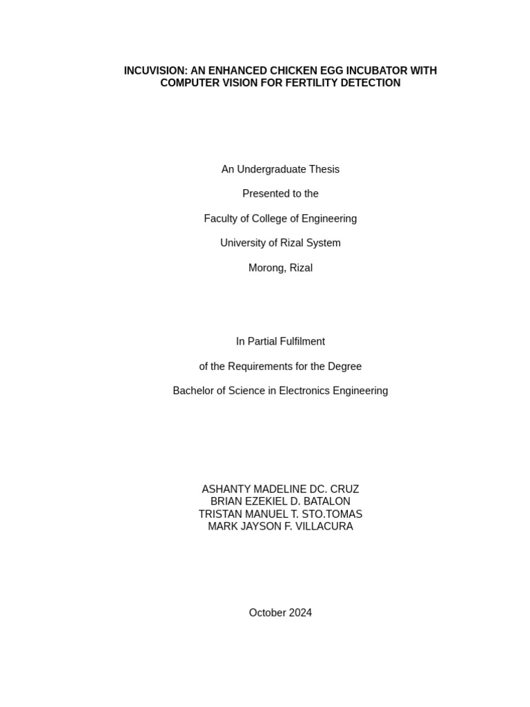 Enhanced Egg Incubator with AI Vision | PDF | Deep Learning | Computer ...