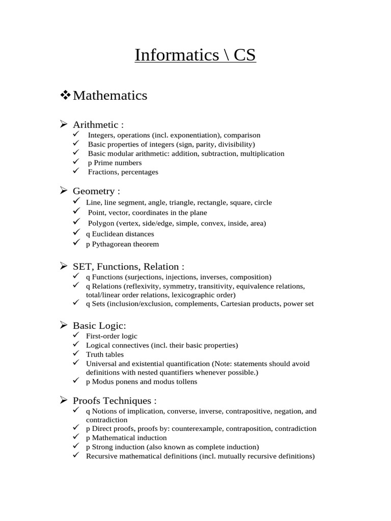Informatics | PDF | Graph Theory | Time Complexity