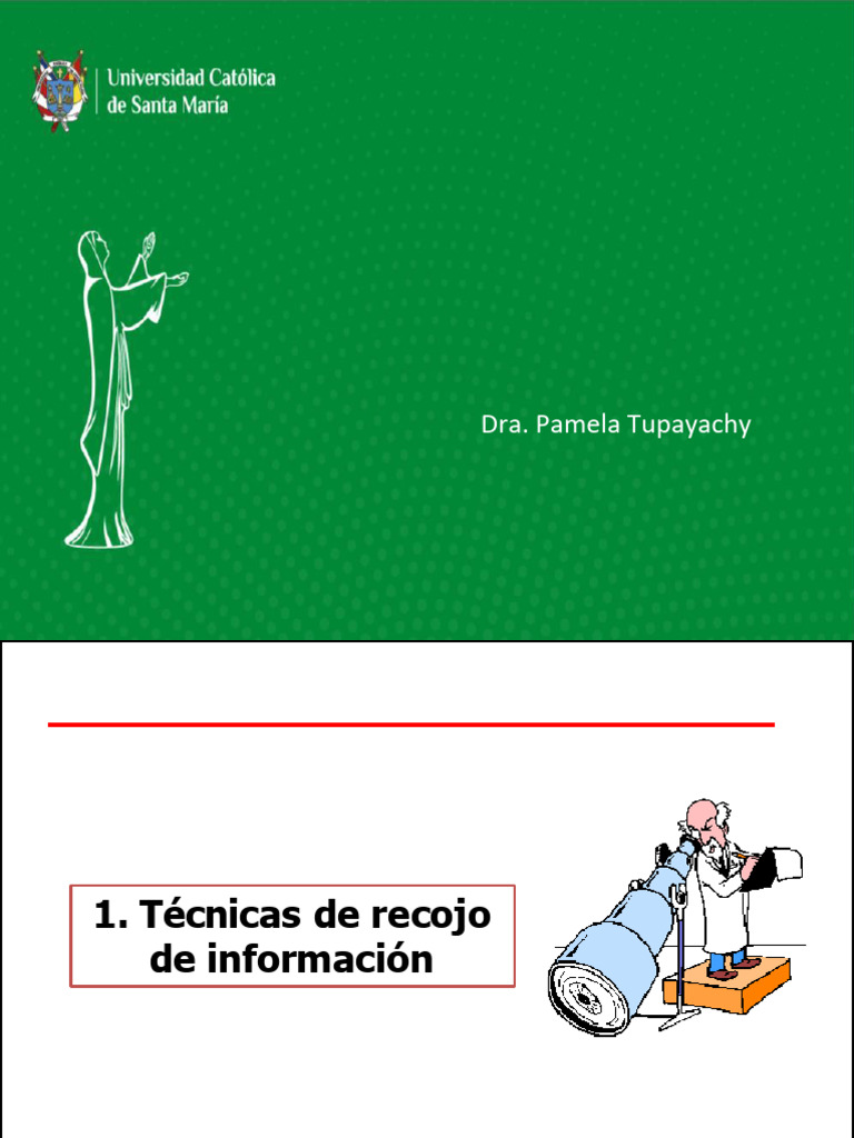 2 Técnicas de Recojo de Información 1 | PDF | Codo | Conceptos psicologicos
