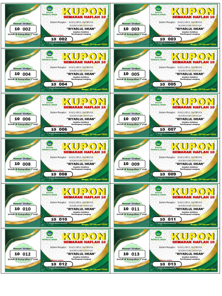 Kupon Penuh | PDF