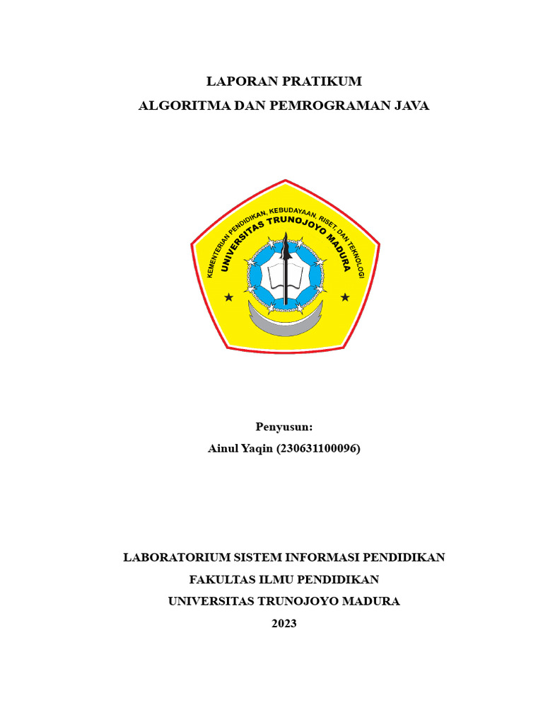 Pratikum Algoritma dan Pemrograman Java | PDF