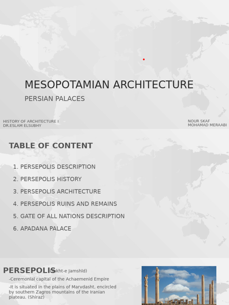 Mesopotamian Architecture | PDF | Achaemenid Empire