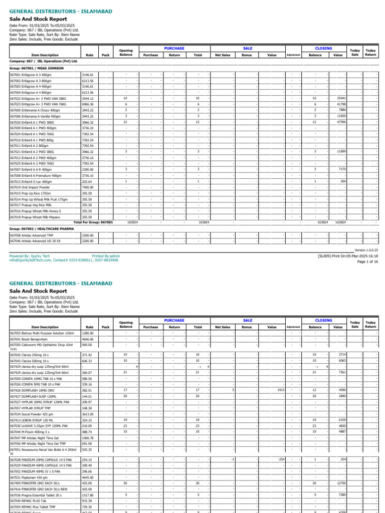 Sales Summary Report | PDF