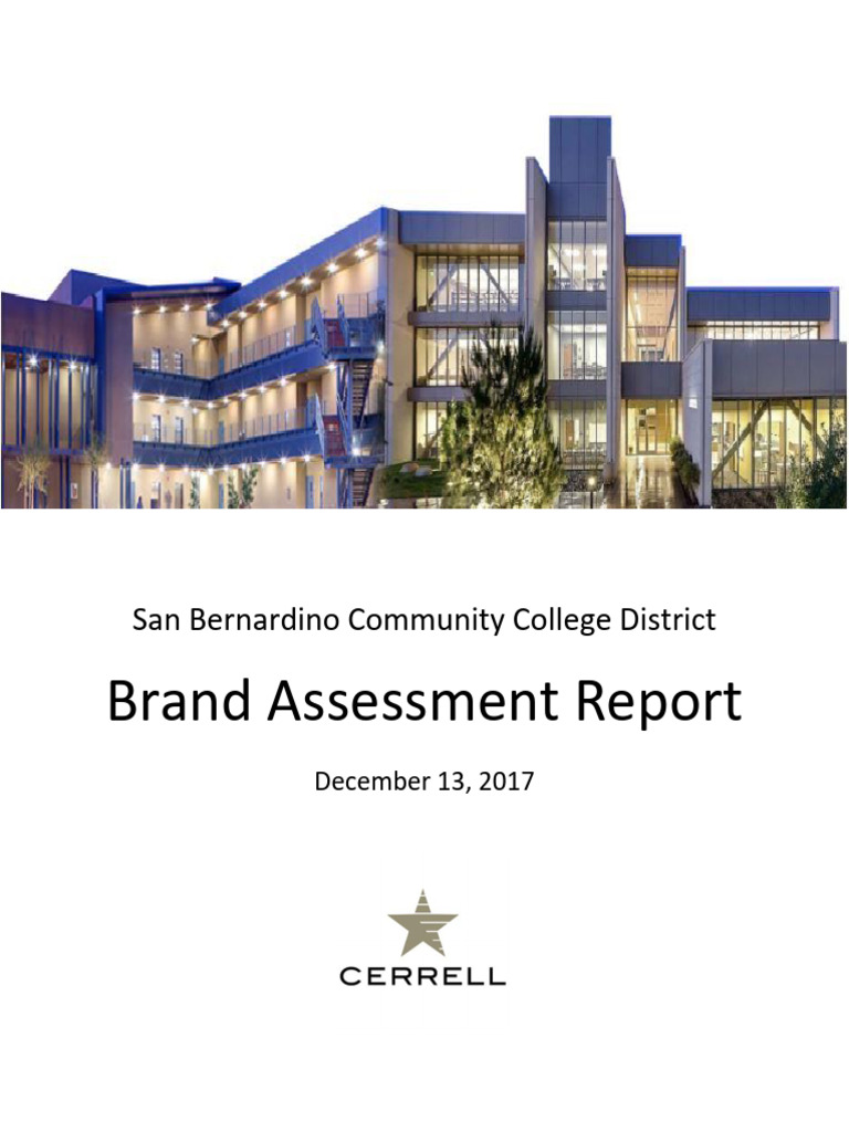 SBCCD Brand Assessment Report 2017 | PDF | Brand | Search Engine ...