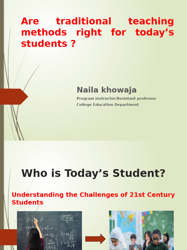 Adapting Teaching for Today's Students | PDF | Education Theory ...