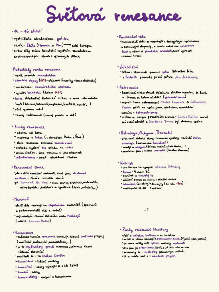Literature Notes 2024 | PDF