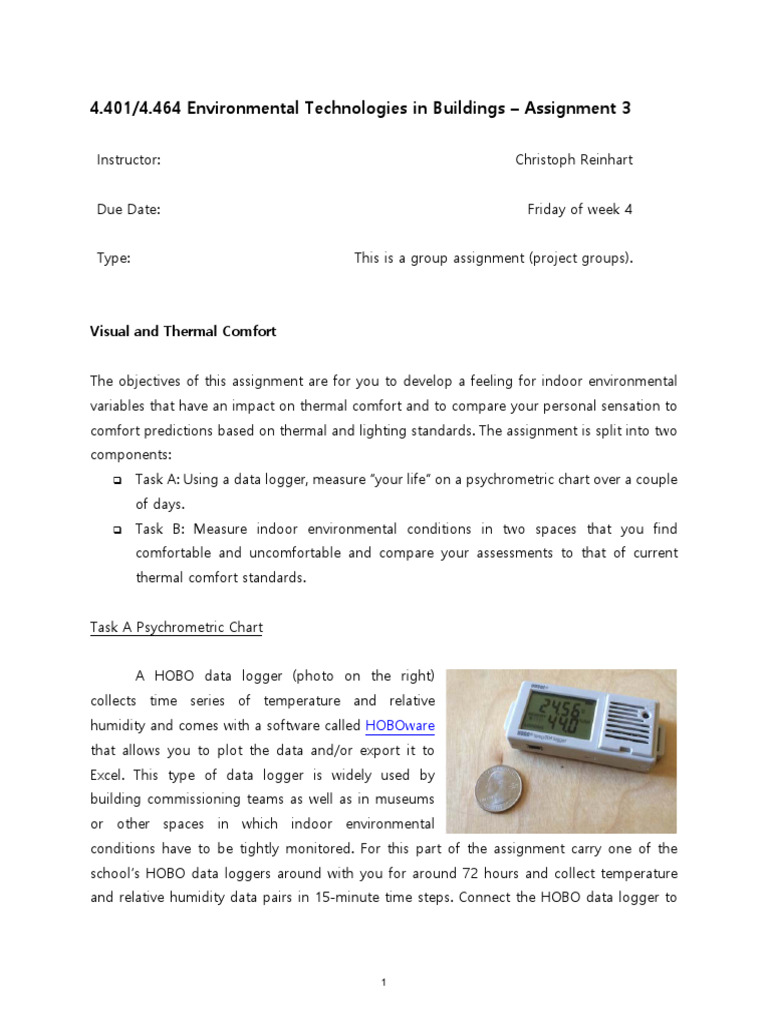 Indoor Environmental Comfort Analysis | PDF | Humidity | Thermodynamics