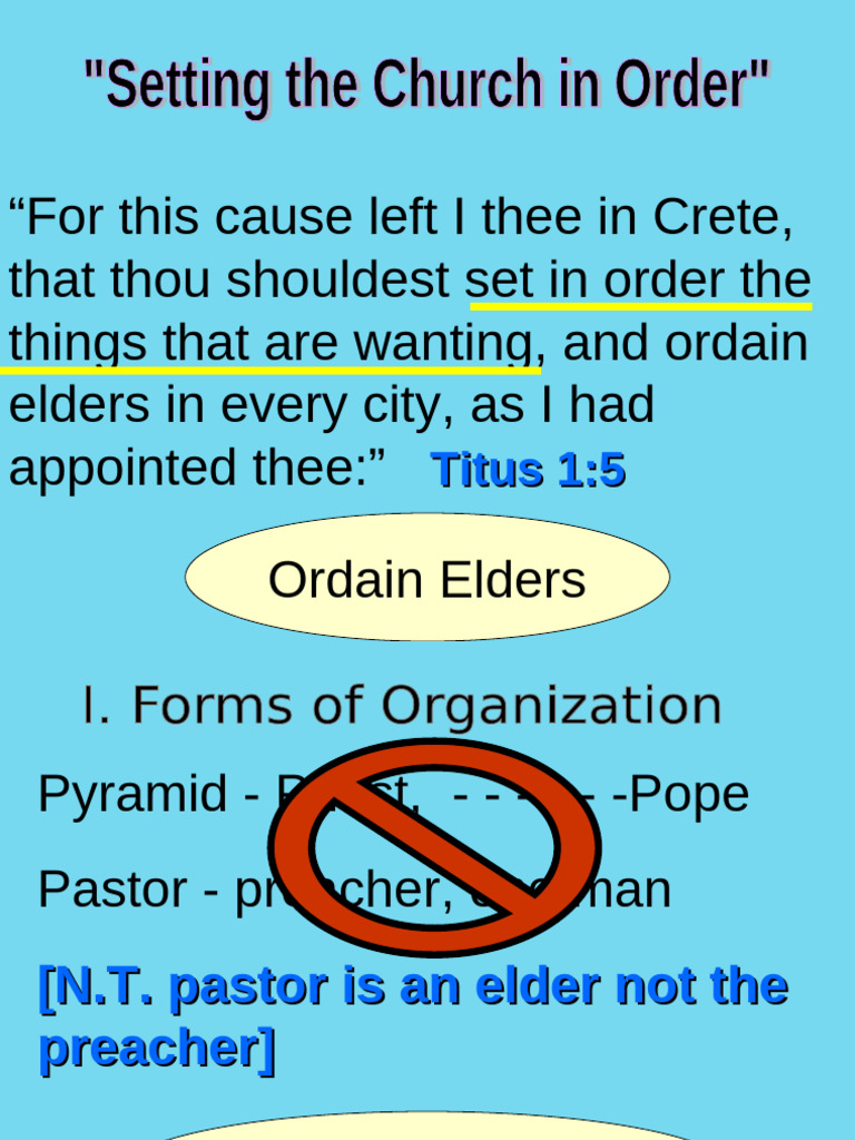 Ordaining Elders in Local Churches | PDF
