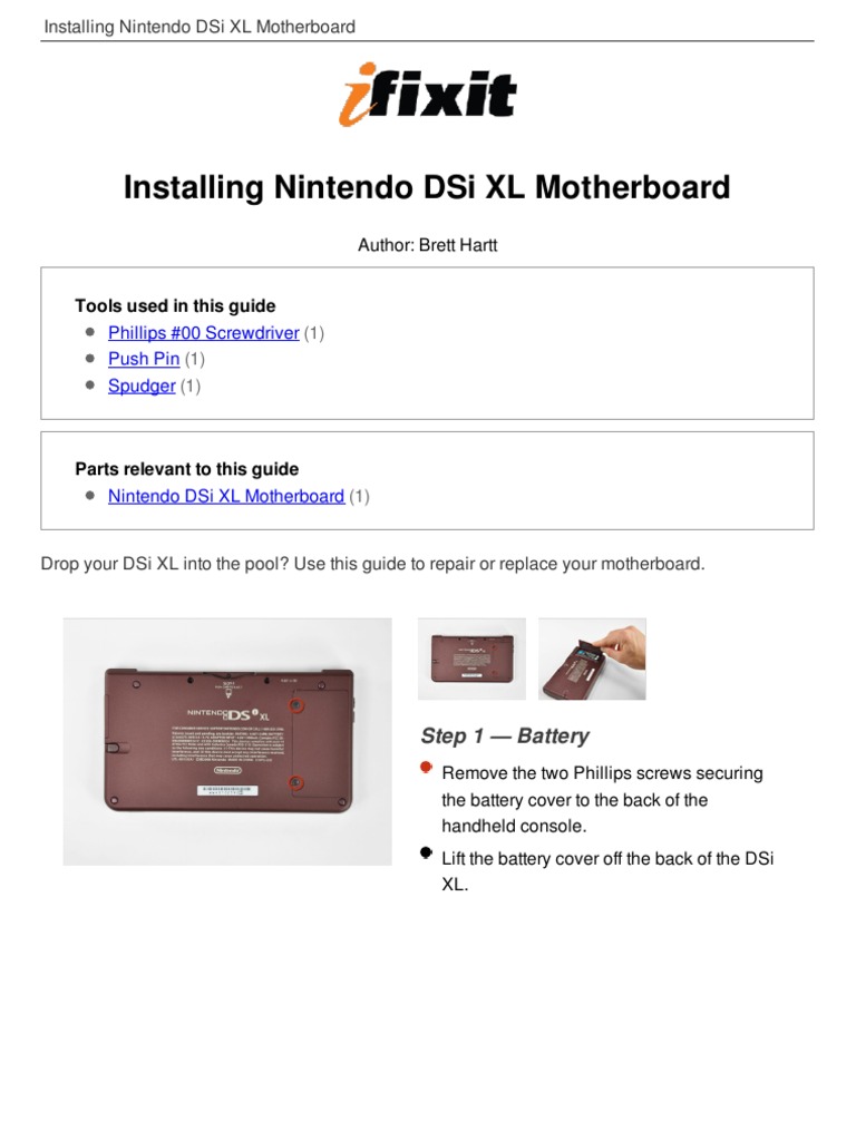 Nintendo DSi XL Teardown - iFixit