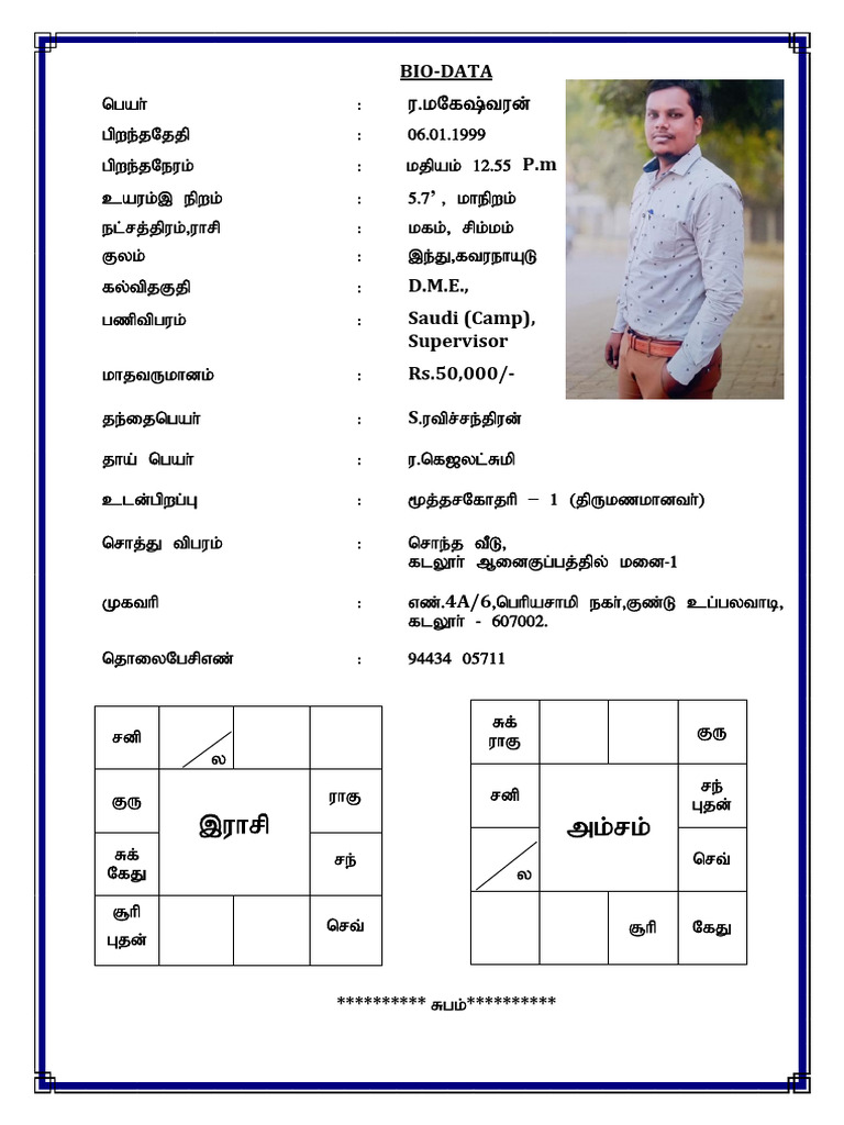 Auto Biodata Summary | PDF