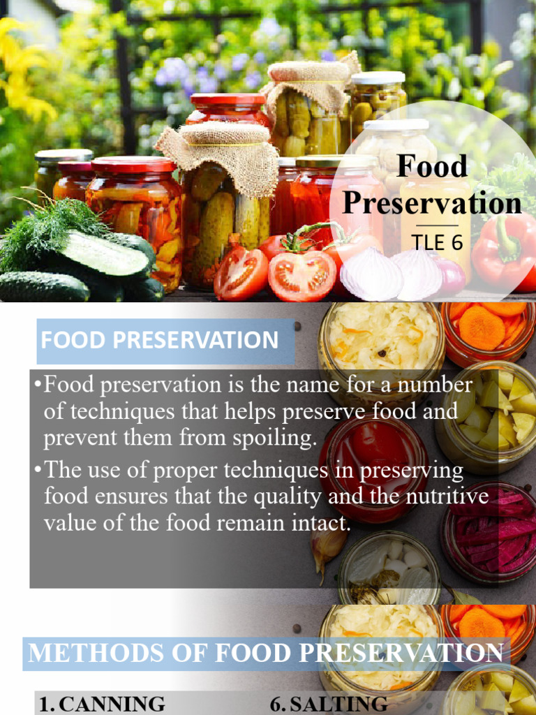 Essential Food Preservation Methods | PDF | Food Preservation | Pickling