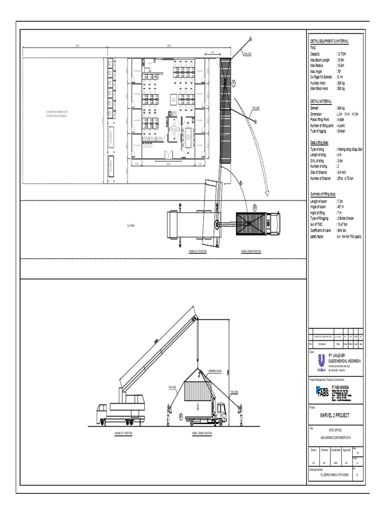 LIFTING - Container 20Fit-Layout1 | PDF | Crane (Machine)