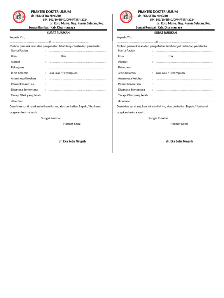 Surat Rujukan Rev 2 | PDF