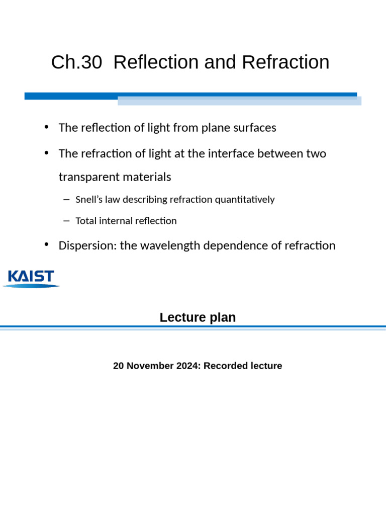 Light Reflection and Refraction Explained | PDF | Refraction ...