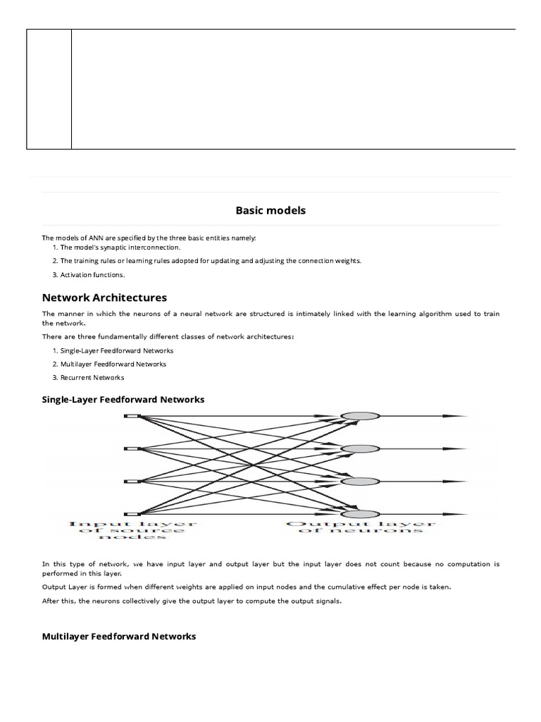 Neural Network Architectures Explained | PDF | Statistical ...