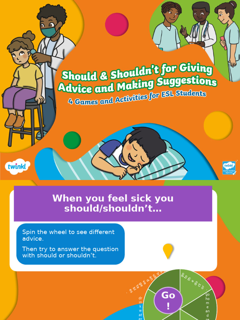 Should and Shouldn't Activity Game | PDF