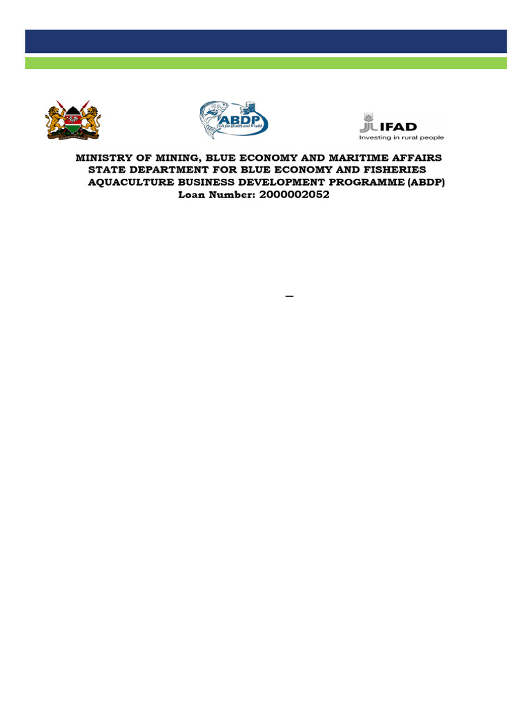 ABDP Bid Doc For Supply of Fish Feeds 2024 2025 | PDF | Sexual ...