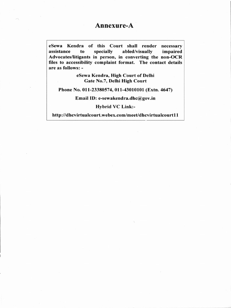 Annexure A | PDF