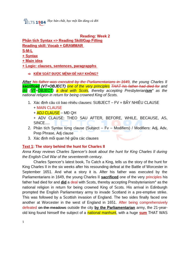 Reading - Listening Week 2 - Note | PDF | Evolution | Species