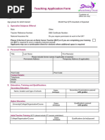 SACE Application Form for Student Teachers | PDF | Legal Liability ...