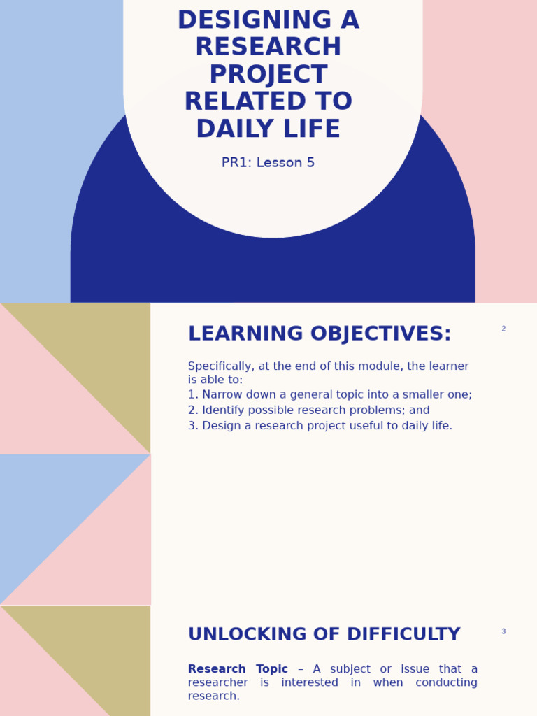 Designing Practical Research Projects | PDF | Data | Learning