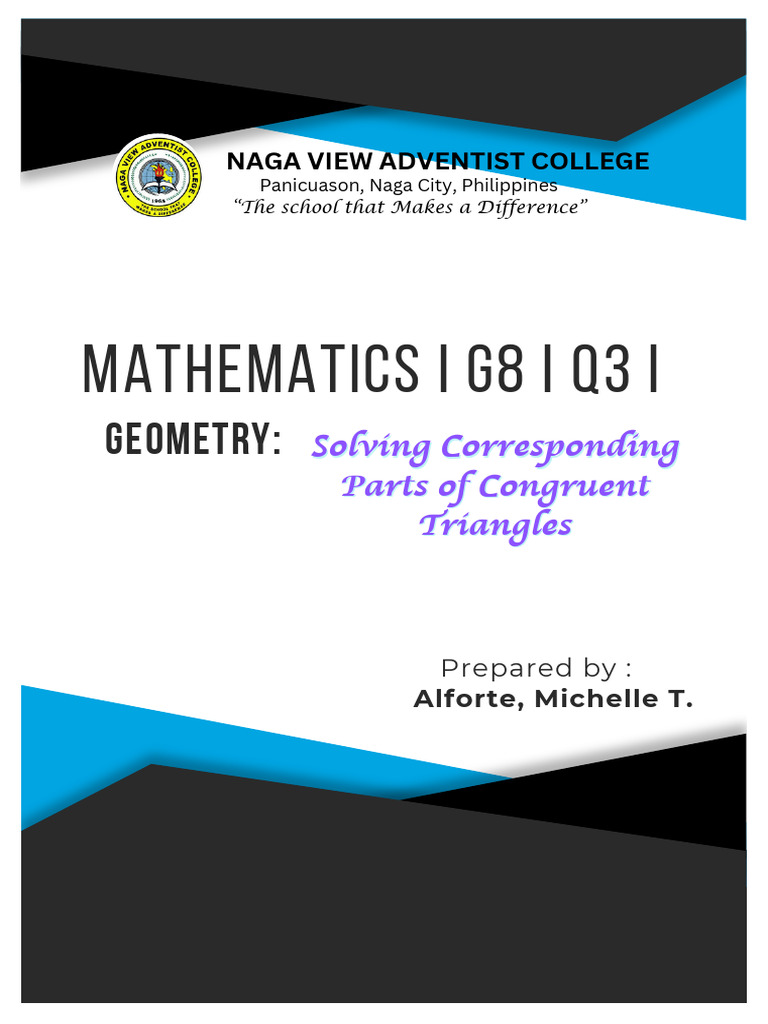 G8 Solving CPCT | PDF | Triangle | Geometry