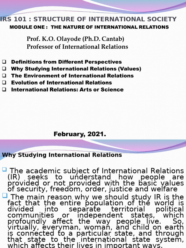 Understanding International Relations Basics | PDF | Methodology ...