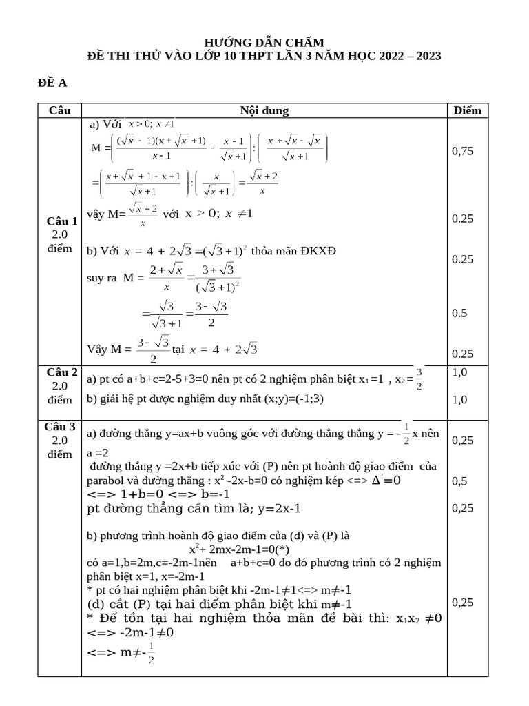 HDC Đề 1 | PDF