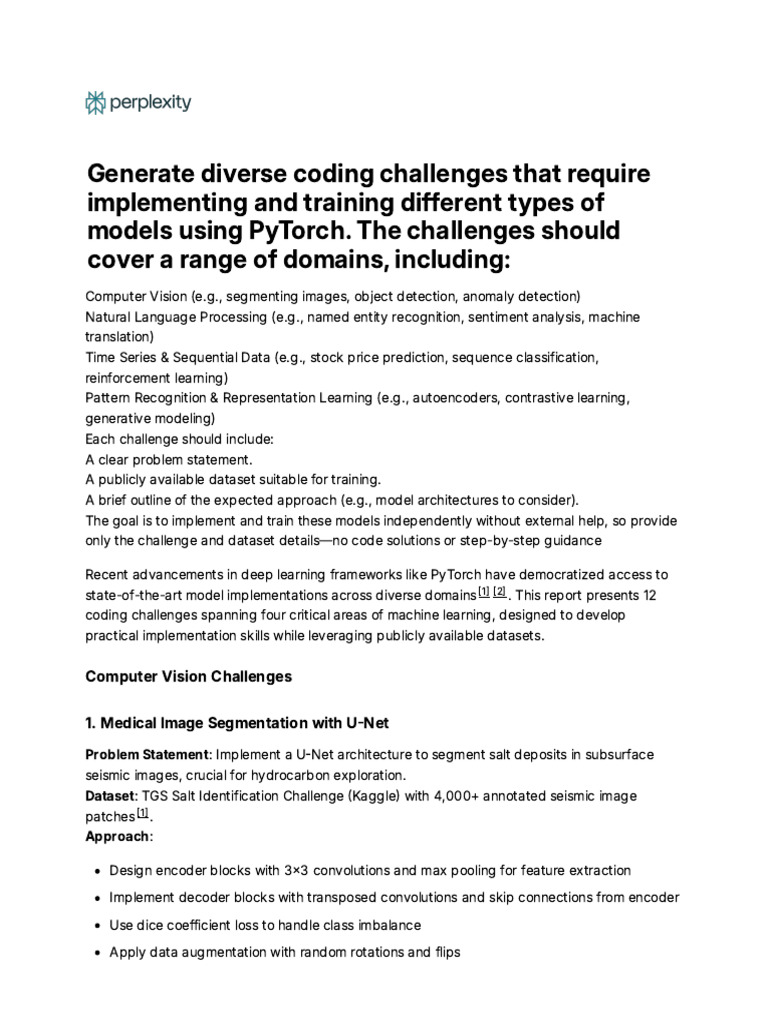 Comprehensive PyTorch Coding Challenges Across Mac | PDF | Artificial ...
