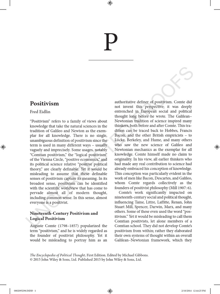 Positi Vis M Article | PDF | Positivism | Science