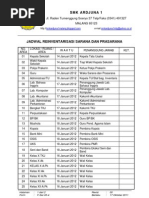 Jadwal Inventarisasi Sarana Dan Prasarana